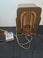 Vtg Philco Model 37-38 Tombstone Tube Radio Powers On No Sound Parts/Repair NR