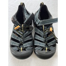 Keens Kids Blue Washable, Bungee, Sz 12, Great Condition