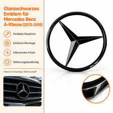 Schwarz Klick Emblem Heckklappe Abzeichen Emblem für Mercedes W176 A-Klasse Schwarz Klick Emblem Heckklappe Abzeichen Emblem für Mercedes W176 A-Klasse