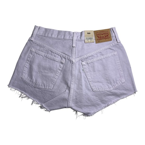 Levi's NWT 27 Junior Purple 501 High Rise Raw Hem Shorts #2018D - Picture 2 of 13