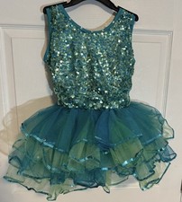 Dance Costume Revolution Dancewear XLC - Sparking Turquoise Dance Dress