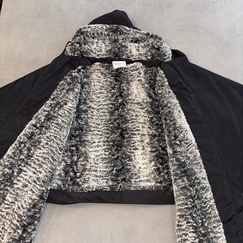 Silverts Schwarz Luxuriös Kunstfell Gefüttert Unisex Rollstuhl Winter Mantel Cape - Bild 3 von 12