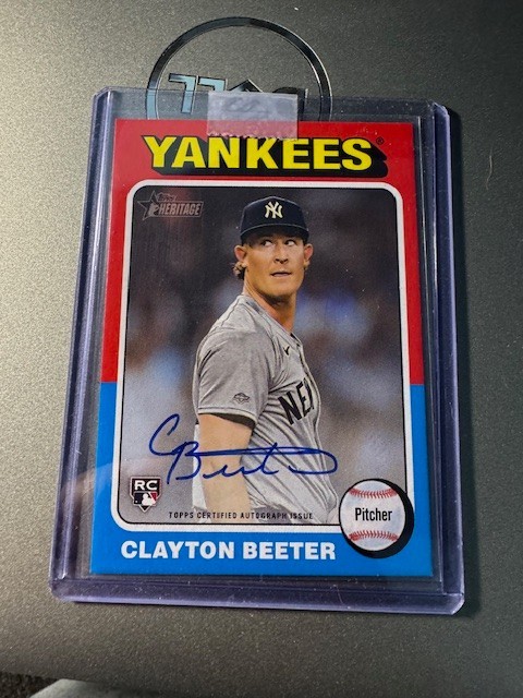 2024 Topps Heritage High Number Clayton Beeter Rookie Real One Auto #ROA-BE