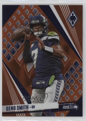 2023 Panini Phoenix Orange SP Variation 62/75 Geno Smith #7 1v3