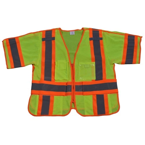 Petra Roc LVM3-5PB-CB1-PLUS Safety Vest with 4" Orange Contrast Binding, XX-Larg - product listing photo