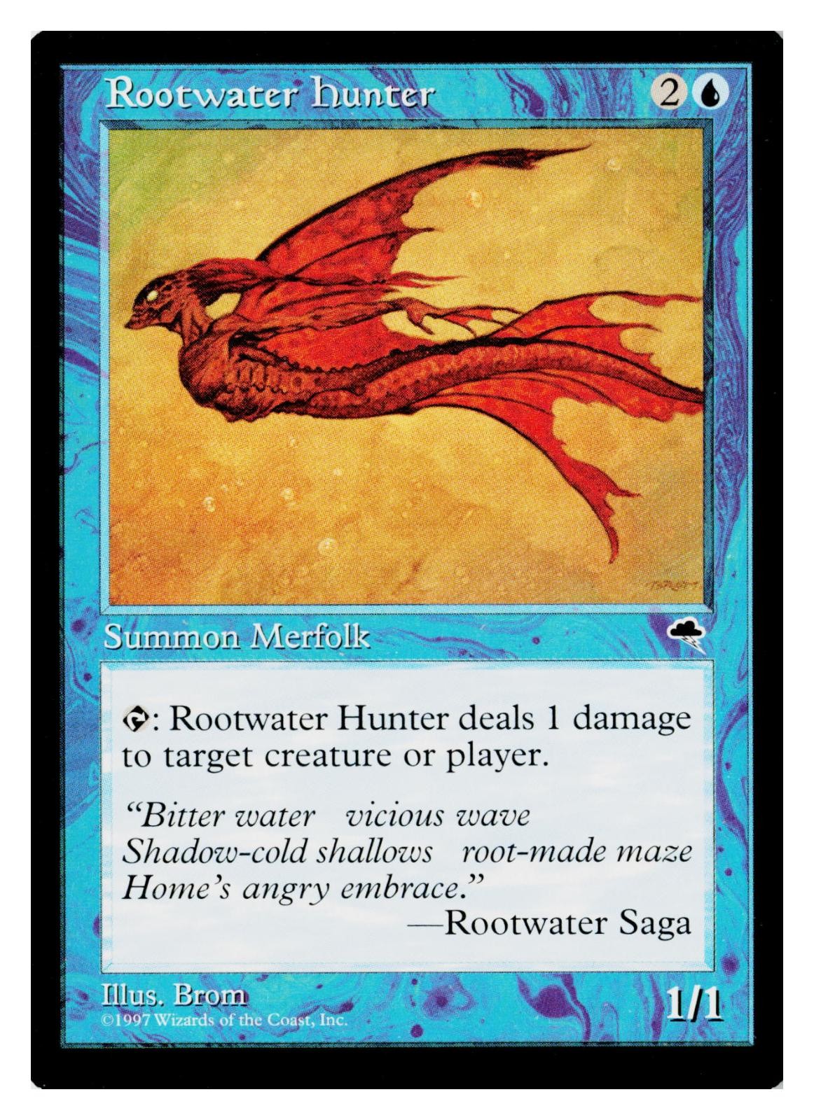 Rootwater Hunter 82 Common Tempest Magic: The Gathering Lightly Played