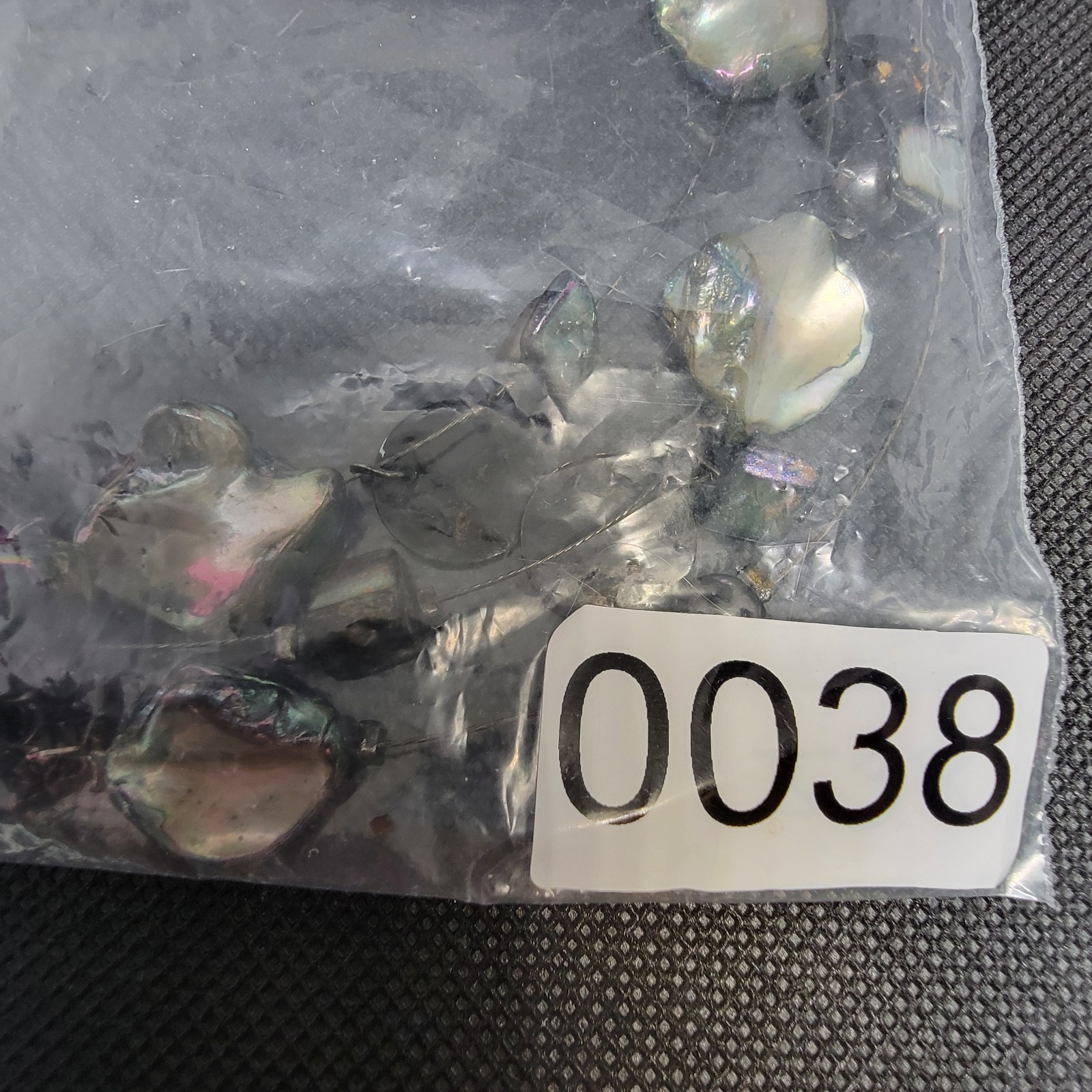 Vintage Necklace Abalone Shell Statement  Multi S… - image 5