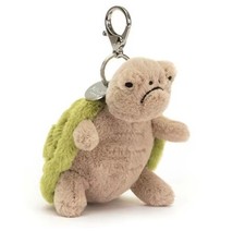 Jellycat Timmy Turtle Bag Charm Cute Soft Plush Keychain Toy Accessory NWT