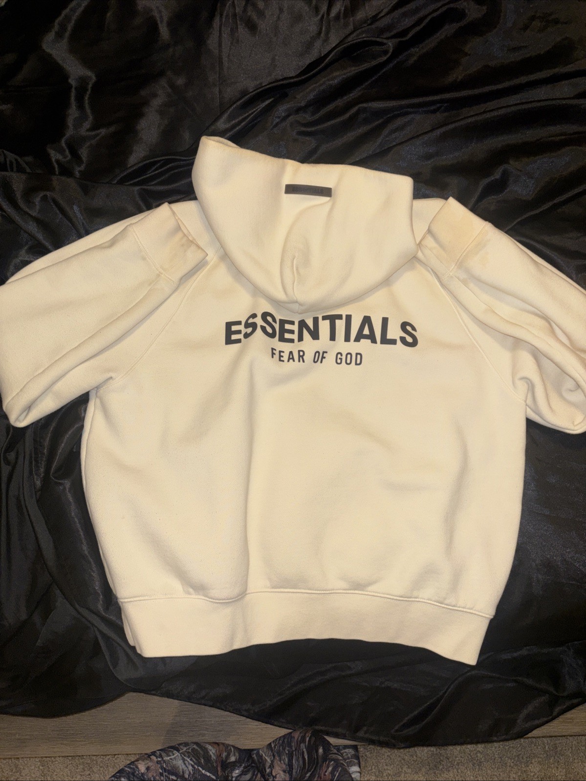 Fear of Gods Essentials Men's Hoodie Cream Size M SS20 thumbnail 3