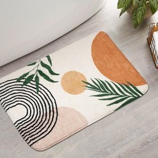 Bathroom Rugs Non-Slip Boho Bath Mat, Small Cute Bath Mat Soft Washable Bathmat
