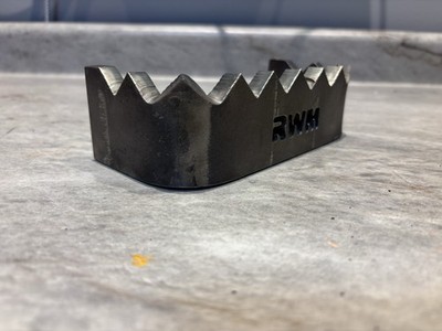 RWM Universal Heavy Duty Weld-On 3''x6'' Raw Steel Step 3/8'' Thick