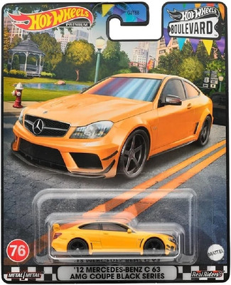 Hot Wheels Premium ´12 Mercedes-Benz C63 AMG COUPE BLACK SERIES BOULEVARD