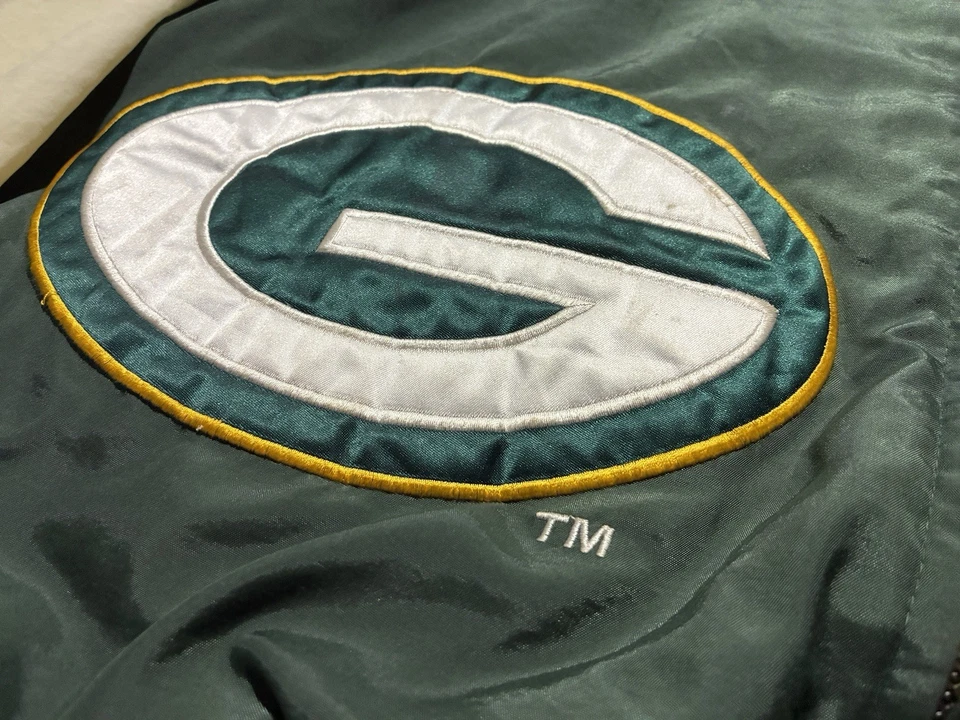 Chaqueta De Colección Años 90 Logo Athletic Packers NFL Pro Line Green Bay Cremallera Completa Corea M Foto 3 de 4