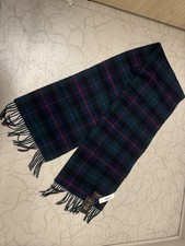 James Pringle Warner  s Men  s 100 Wool Scarf Hand Crafted Plaid 12  x66  