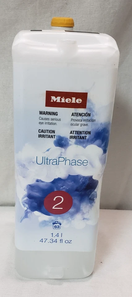 Miele's UltraPhase 2 Detergent for Whites and Colors, Aqua Fragrance 1.4 Liters - Image 2 of 4