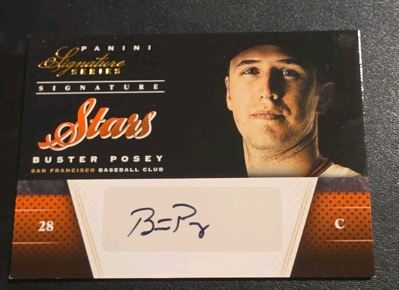 2012 Panini Signature Series Signature Stars 14/25 Buster Posey #6 Auto 