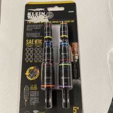 KLEIN TOOLS 32933KIT 7 In 1 SAE + 6 IN 1 METRIC IMPACT FLIP SOCKET SETS