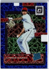 Connor Seabold 2022 Donruss Optic Baseball Rated Rookie Blue Pandora Prizm /99