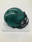 VINCE PAPALE PHILADELPHIA EAGLES RAVE SIGNED MINI HELMET JSA WITNESS COA