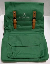 New Arbonne Green Backpack Bag Pockets Drink Pocket Zipper Closure Very Durable