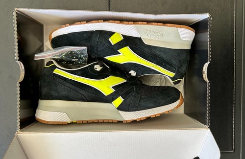 Diadora x Patta N9000 Game On Black Yellow Made Italy Size US9 - Picture 6 of 7