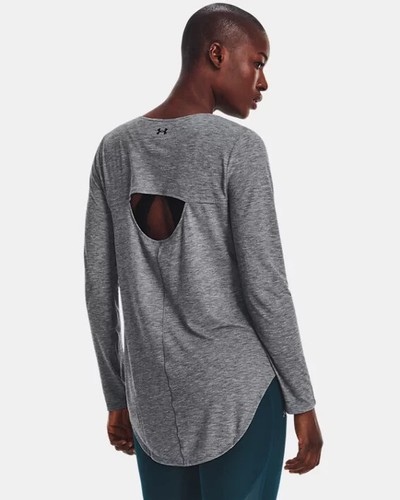 Under Armour Women's Breathe Long Sleeve, Grey, Small - Foto 3 di 4