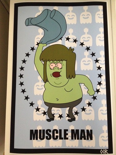 Regular Show Muscle Man Posterdruck