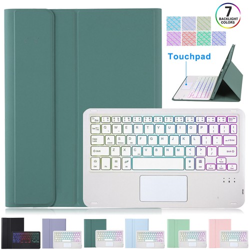 For New iPad A16 11th Generation 2025 Touchpad Backlit Keyboard Folio Case Cover - Picture 3 of 46