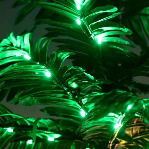 Künstliche Palme mit LEDs Warmweiß Kunstbaum Deko mehrere Auswahl vidaXL - Bild 11 von 85
