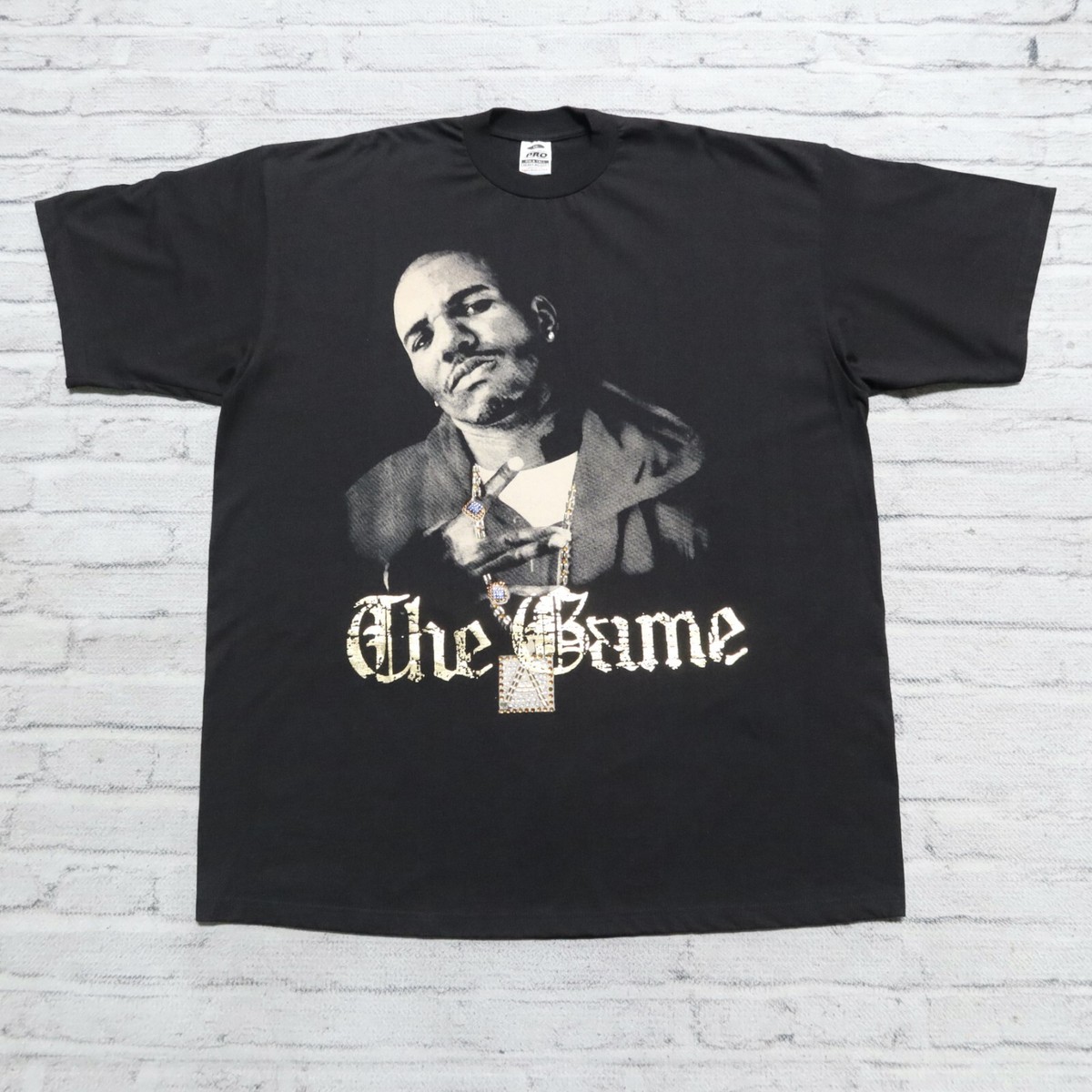 y2K hiphop ビンテージT 古着 90s 2XL グッドフェード Vintage Y2K The Game Rap Tee Shirt Size M Rhinestone Tour Gunit | eBay