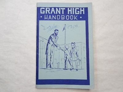 #ad Grant High Handbook 1950 Portland Oregon Grant High School $19.95
