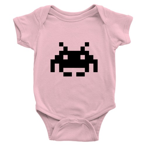 Infant Baby Boy Rib Bodysuit Jumpsuit Romper Babysuit Gift Space Invaders Alien - Imagen 10 de 25
