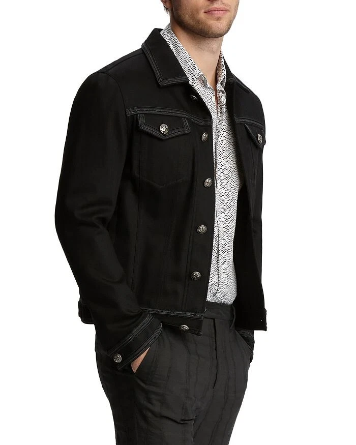 John Varvatos Denim Jacket w/ Tags - Black Jackets, Clothing - JVA54889 |  The RealReal