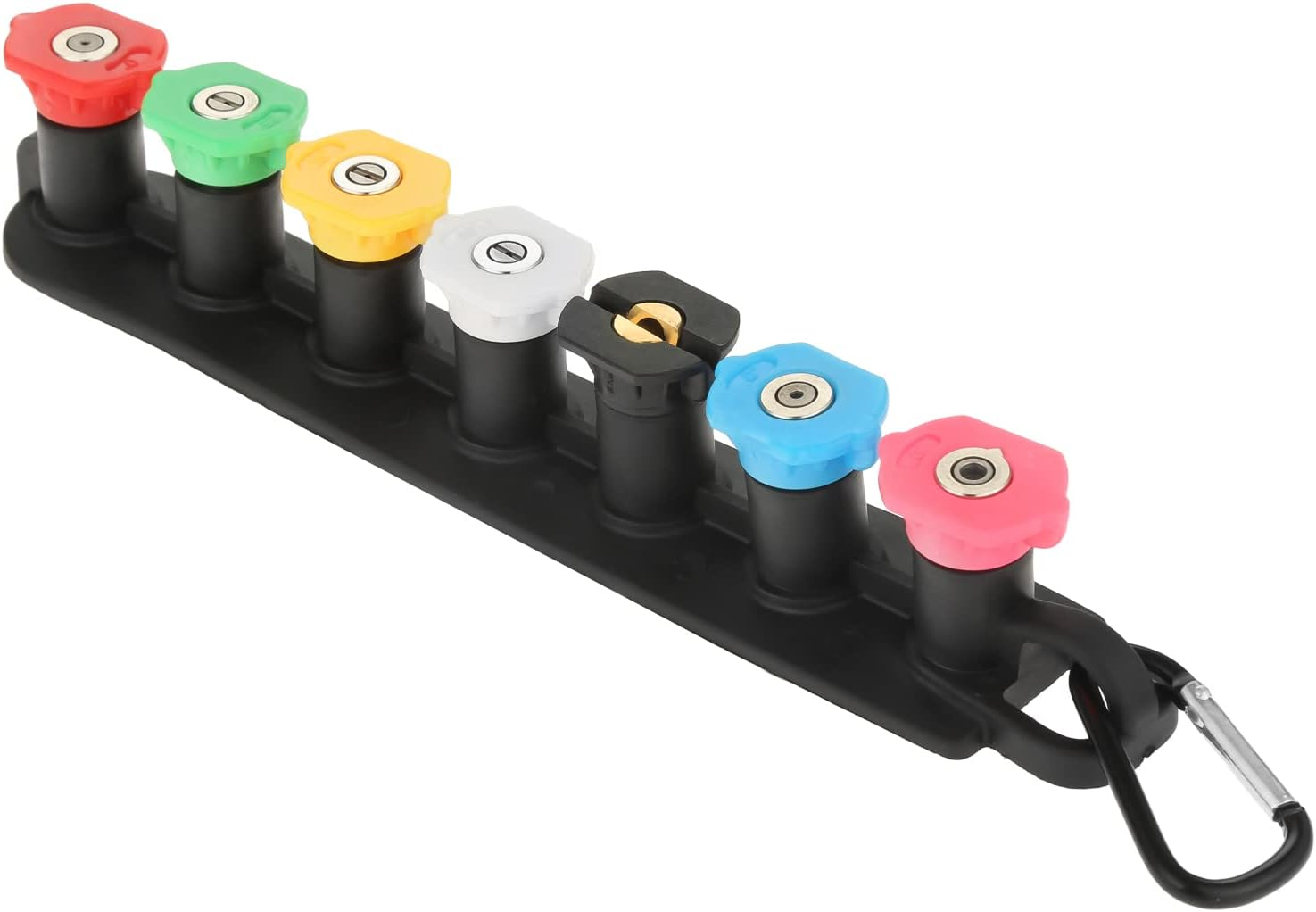 Pressure Washer Tips Set with Nozzle Holder 7 Power Washer Tips Set with 1/4 Qui