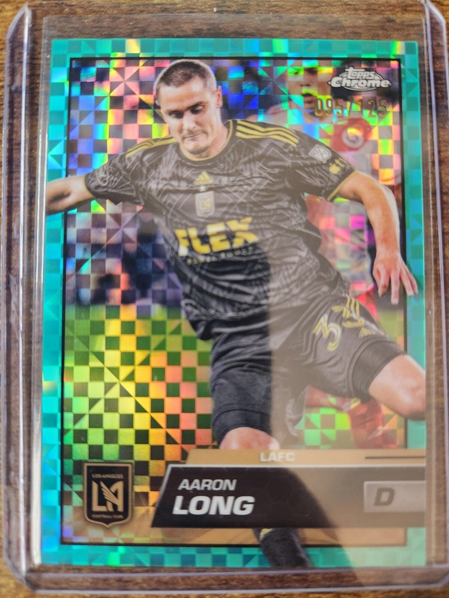 2023 Topps Chrome MLS Aaron Long Aqua X-Fractor 95/125 #73 Los