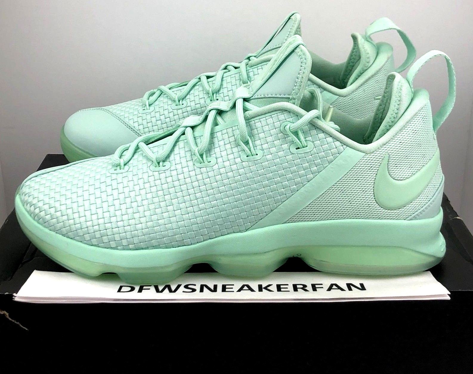 New Nike Lebron XIV Low Basketball Shoes Mens Size 12 Mint Green 878636-300 New Nike Lebron XIV Low Basketball Shoes Mens Size 12 Mint Green 878636-300