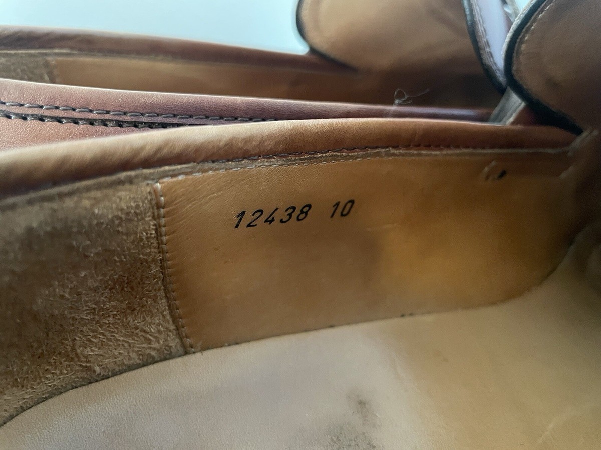 MAGNANNI Leather Almond Toe Penny Loafer in Cognac Brown Size 10 M $395 Magico Penny Men main image 2
