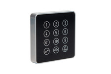 GEBA Codetastatur CodyTouch schwarz-silber mit LED Beleuchtung Zutrittskontrolle