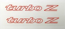 1984 Through 1986 Turbo Z Decal Red Dodge Daytona Turbo Z Like Nos