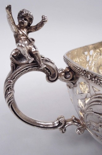 Henzler Bowl Antique Neoclassical Classical Centerpiece Hanau German 800 Silver - Picture 6 of 12