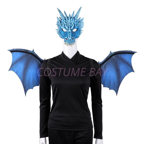 Adult Dragon Wing Mask Fancy Halloween Cosplay Mardi Gras Costume Carnival Party - Bild 37 von 51