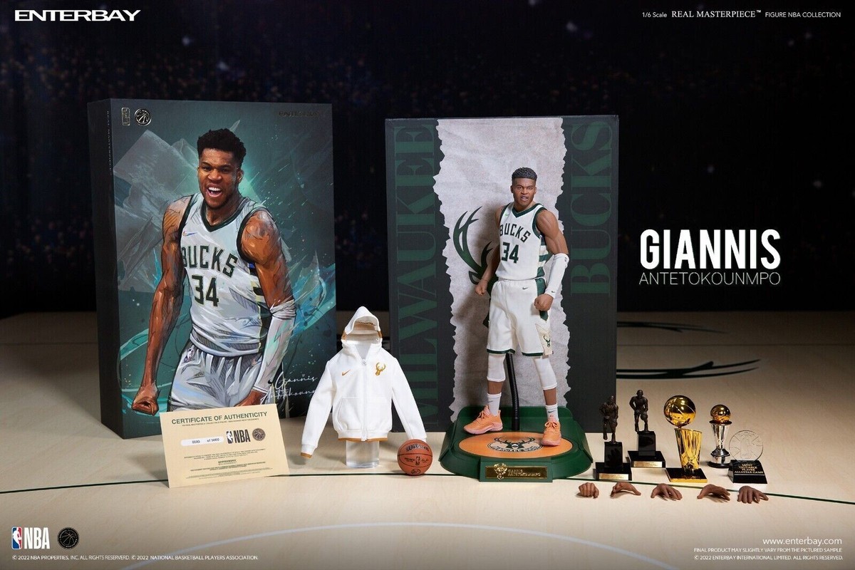 GIANNIS ANTETOKOUNMPO ENTERBAY 1/6 REAL MASTERPIECE GIANNIS ANTETOKOUNMPO ENTERBAY 1/6 REAL MASTERPIECE