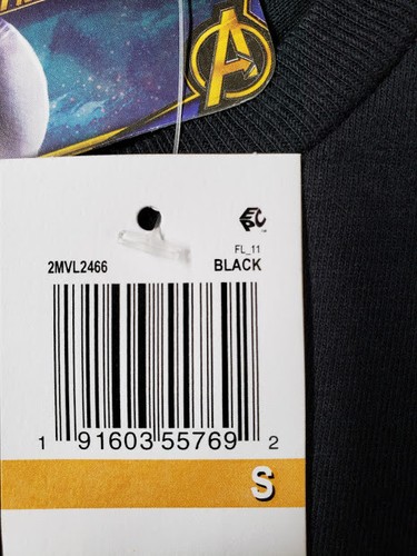Marvel Graphic Tee Avengers Short Sleeve Crew Neck T-Shirt Black S - Picture 4 of 6