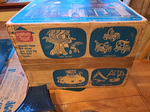 Weebles Wooble Haunted House 1976 Near Complete Witch Hat Ghost Play Set 580 Box - Picture 16 of 16
