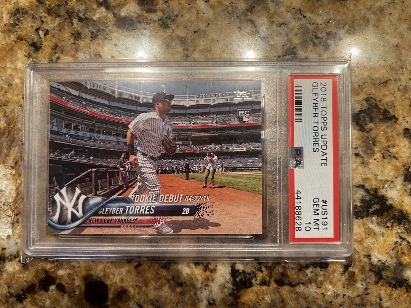 2018 Topps Update Gleyber Torres Rookie Debut PSA 10 US191