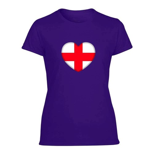 Ladies England Heart English Union Jack for Kings Coronation Celebration D25 - Picture 19 of 19