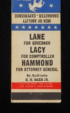 1946 Vote William Preston Lane for Governor Born 1892 Lacy Hammond Hagerstown MD