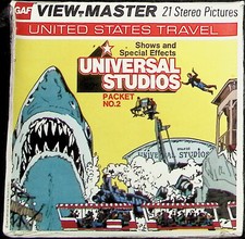UNIVERSAL STUDIOS 2 UNIVERSAL CITY CA 3d View-Master 3 Reel Packet NEW SEALED
