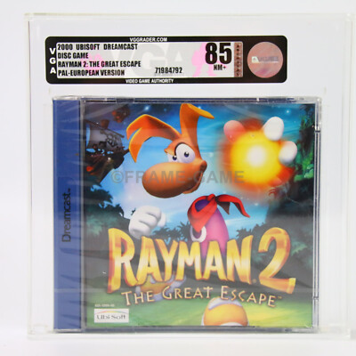 Sega Dreamcast Rayman 2 the Great Escape VGA OVP PAL Grading NEU 85 NM +