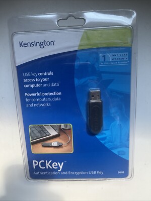 NEW Kensington PCKey 64058 USB Authentication & Encryption Key